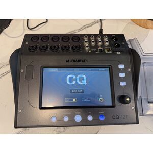 Allen & Heath CQ12T Mixer with DECKSAVER AH-CQ12T Touchscreen